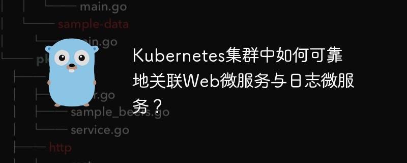 kubernetes集群中如何可靠地关联web微服务与日志微服务？