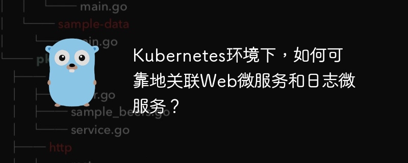 kubernetes环境下，如何可靠地关联web微服务和日志微服务？