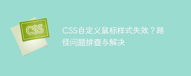 css自定义鼠标样式失效？路径问题排查与解决