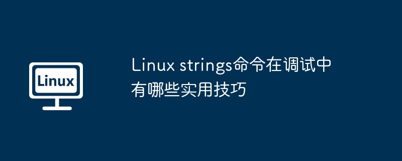 linux strings命令在调试中有哪些实用技巧