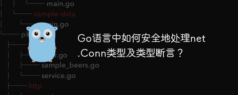 go语言中如何安全地处理net.conn类型及类型断言？
