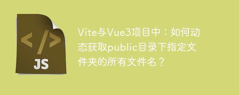 vite与vue3项目中：如何动态获取public目录下指定文件夹的所有文件名？