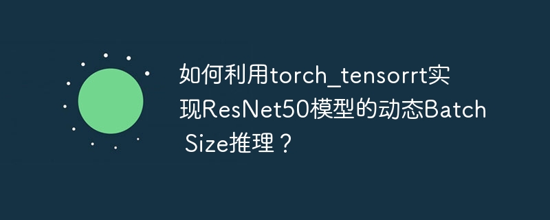 如何利用torch_tensorrt实现resnet50模型的动态batch size推理？
