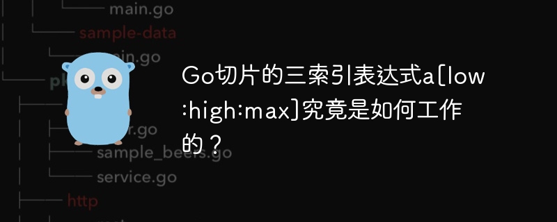 go切片的三索引表达式a[low:high:max]究竟是如何工作的？