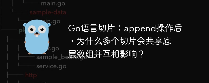 go语言切片：append操作后，为什么多个切片会共享底层数组并互相影响？