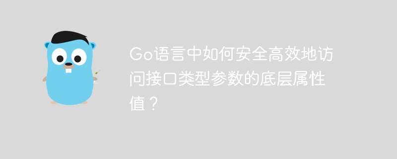 go语言中如何安全高效地访问接口类型参数的底层属性值？