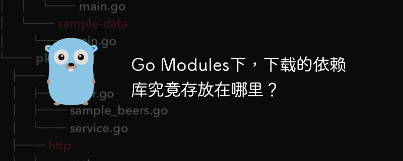 go modules下，下载的依赖库究竟存放在哪里？