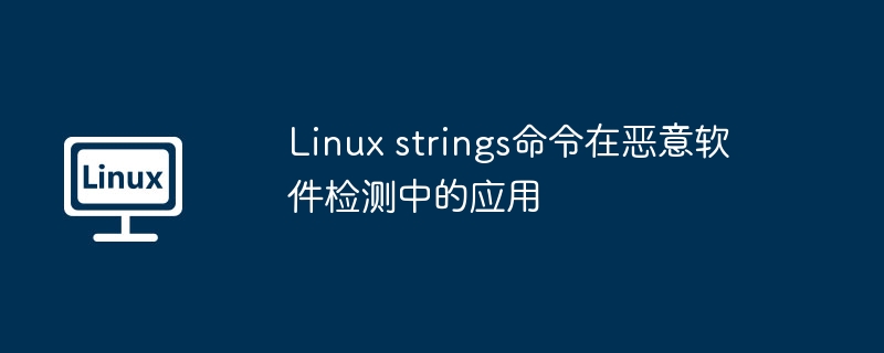 linux strings命令在恶意软件检测中的应用