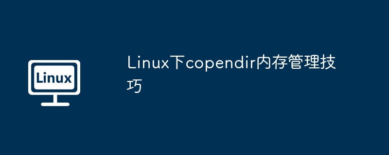 linux下copendir内存管理技巧