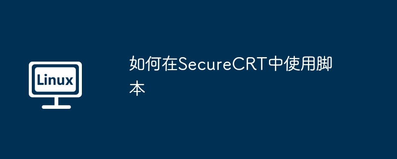 如何在SecureCRT中使用脚本