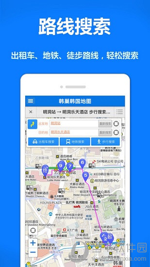 韩巢韩国地图
