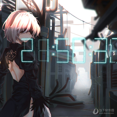 Wallpaper Engine尼尔机械纪元动态时钟桌面壁纸