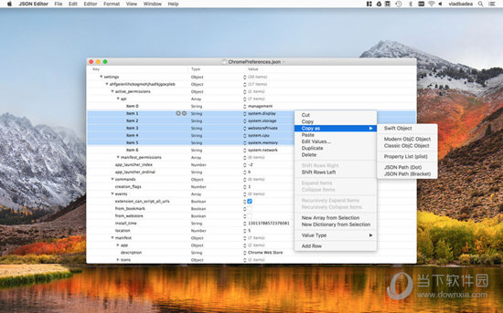 JSON Editor for Mac