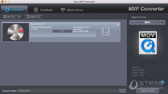 Dimo MXF Converter