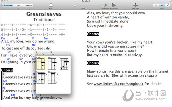 SongBook Mac版