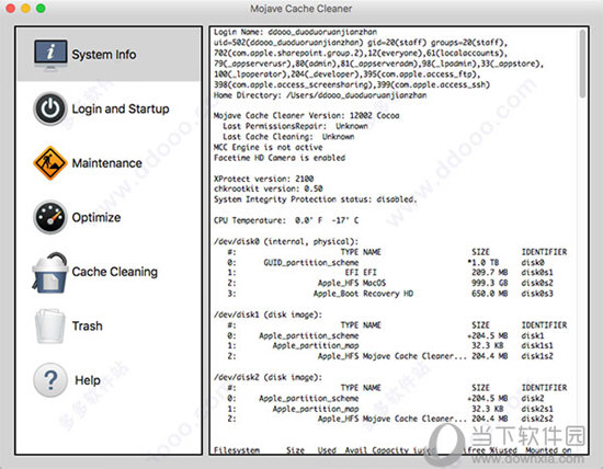 Mojave Cache Cleaner