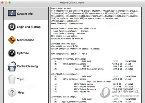 Mojave Cache Cleaner