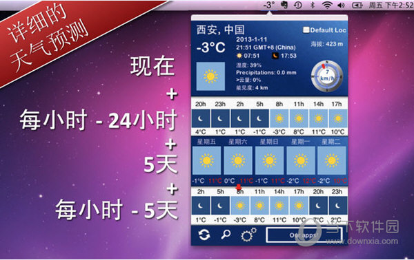 5天内的天气Mac版