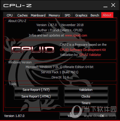 MSI GAMING CPU-Z
