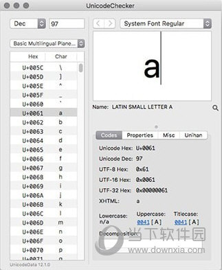 UnicodeChecker Mac版