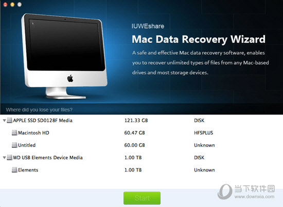 IUWEshare Mac Data Recovery Wizard