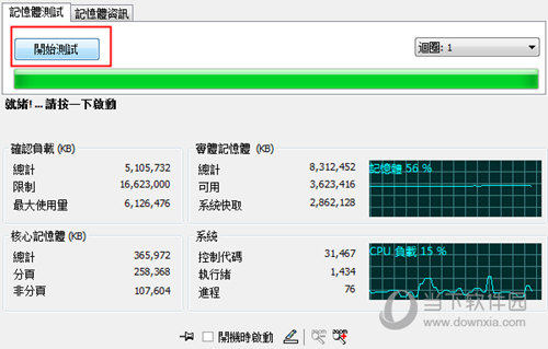 开始测试