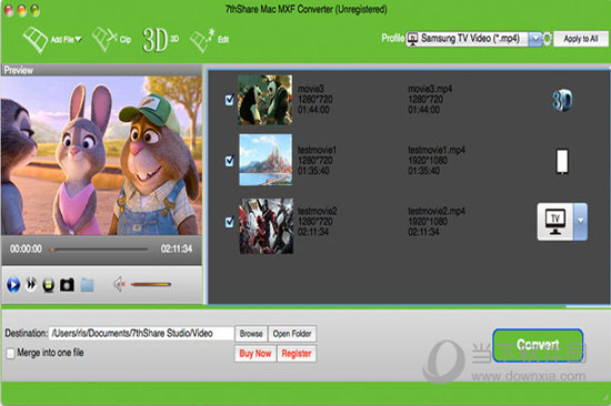 7thShare Mac MXF Converter