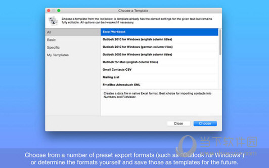 Exporter for Contacts