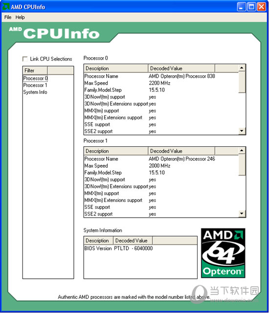 AMD CPUInfo