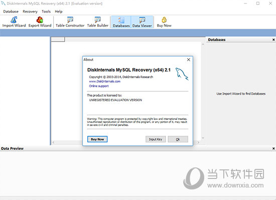 DiskInternals MySQL Recovery(MySQL数据库恢复与修复工具) V2.1 官方版