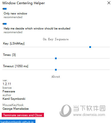 Window Centering Helper