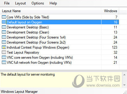Windows Layout Manager