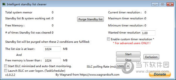 Intelligent standby list cleaner