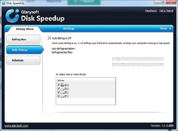 Glarysoft Disk Speedup