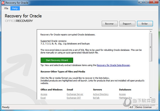 Recovery for Oracle