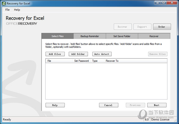 Recovery for Excel