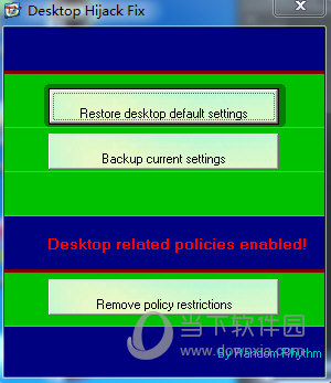 Desktop Hijack fix