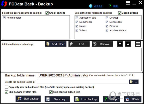 PCData Back