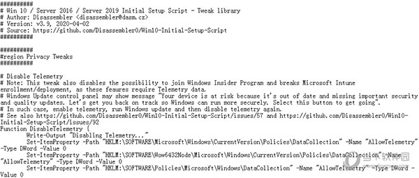 Win10 Initial Setup Script