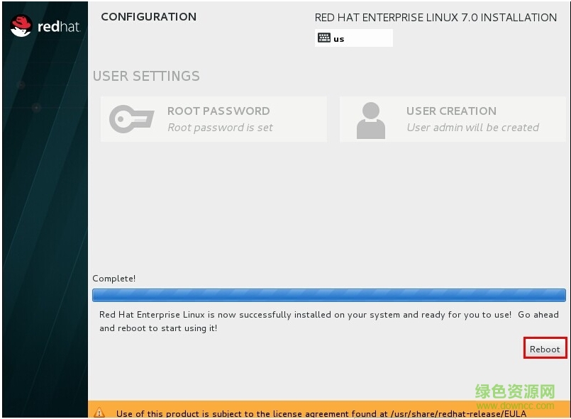红帽子linux系统7.0(redhat rhel7)