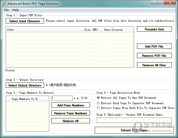 Advanced Batch PDF Page Extractor