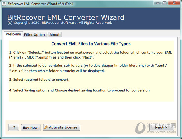 BitRecover EML Converter Wizard