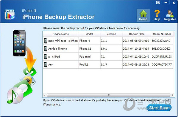 iPubsoft iPhone Backup Extractor