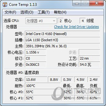 CoreTemp汉化版