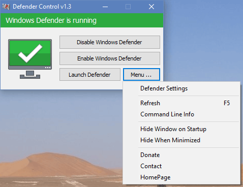defender control免安装中文版