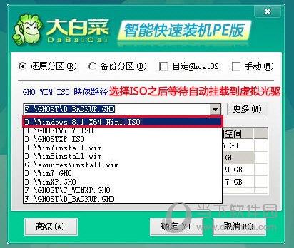 大白菜一键重装系统win7旗舰版