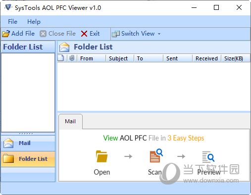 SysTools AOL PFC Viewer