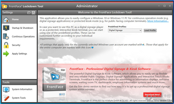 FrontFace Lockdown Tool