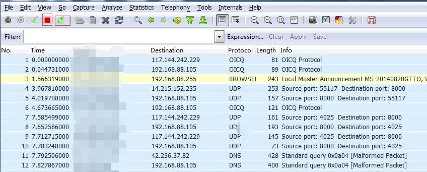 wireshark英文版抓包工具