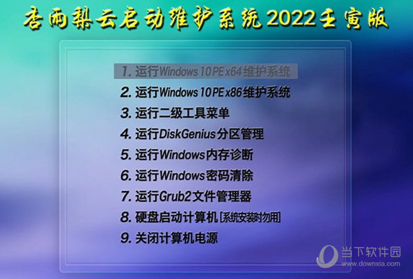 杏雨梨云启动维护系统2022